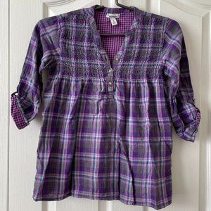 Old Navy Girl's Plaid Tunic Dress Size L